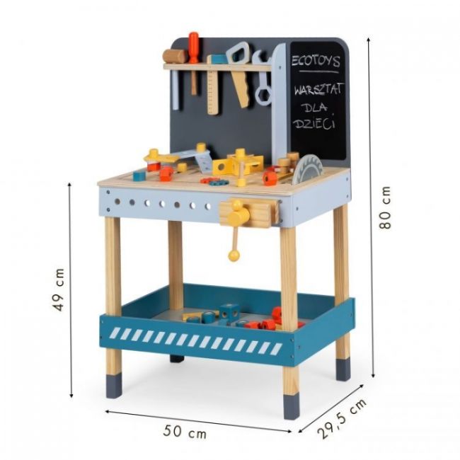 Banc de lucru din lemn ecotoys esc-w-033 edeediesc-w-033