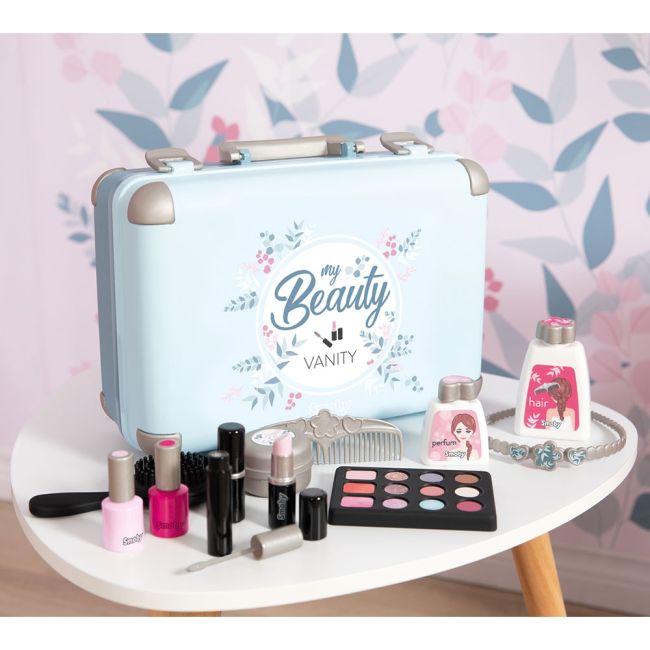 Jucarie smoby gentuta cosmetica my beauty vanity cu accesorii hubs7600320148