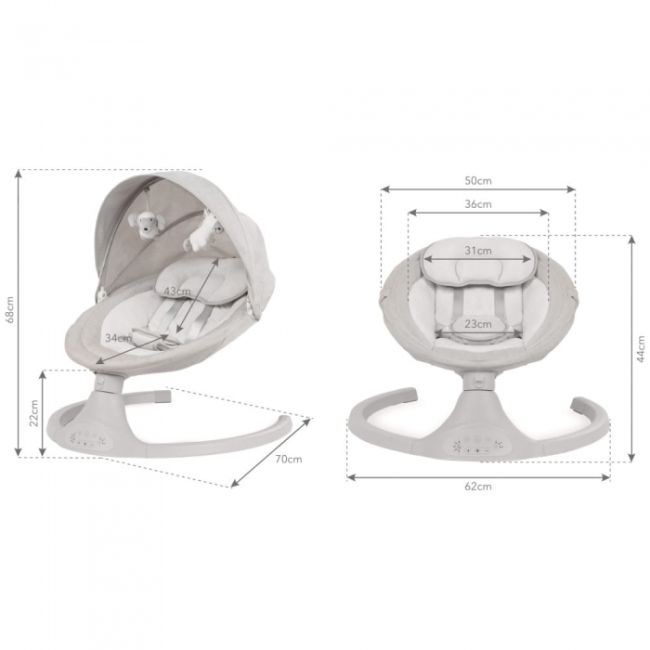 Leagan electric 2 in 1 kidwell luxi - light melange edeedibuellux01a2