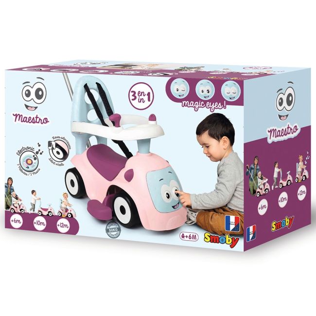 Masinuta de impins smoby maestro pink hubs7600720305