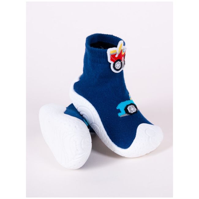 Mocasini pentru copii cu talpa antiderapanta - Masinute de curse 2 OB-142.Marimea 24