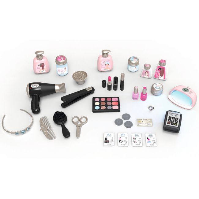 Salon de infrumusetare smoby my beauty center cu accesorii hubs7600320240