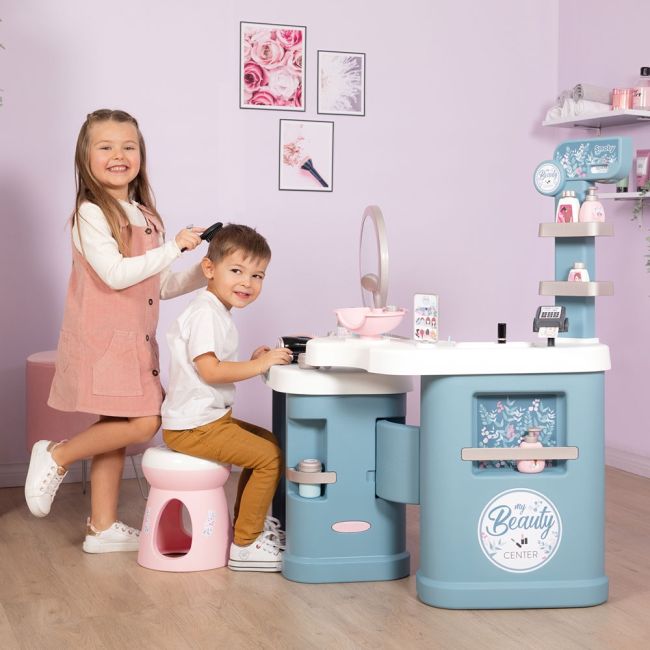 Salon de infrumusetare smoby my beauty center cu accesorii hubs7600320240