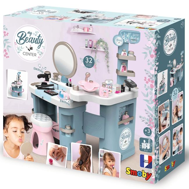 Salon de infrumusetare smoby my beauty center cu accesorii hubs7600320240