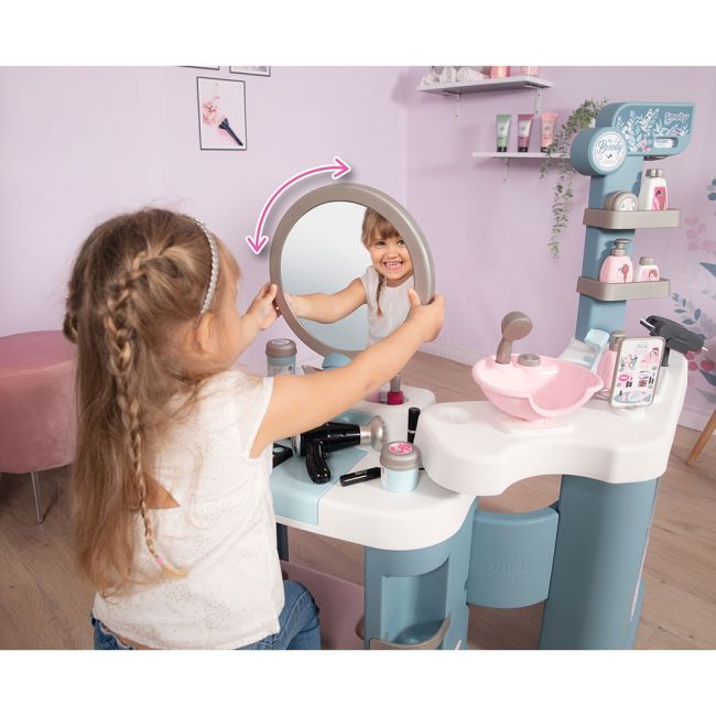 Salon de infrumusetare smoby my beauty center cu accesorii hubs7600320240