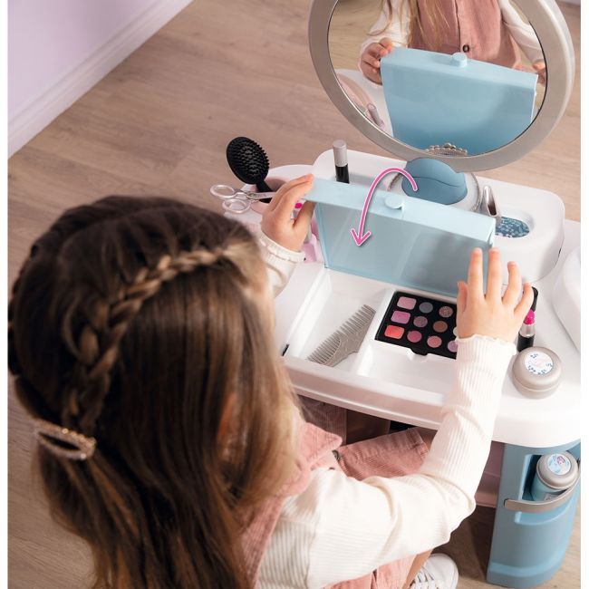 Salon de infrumusetare smoby my beauty center cu accesorii hubs7600320240