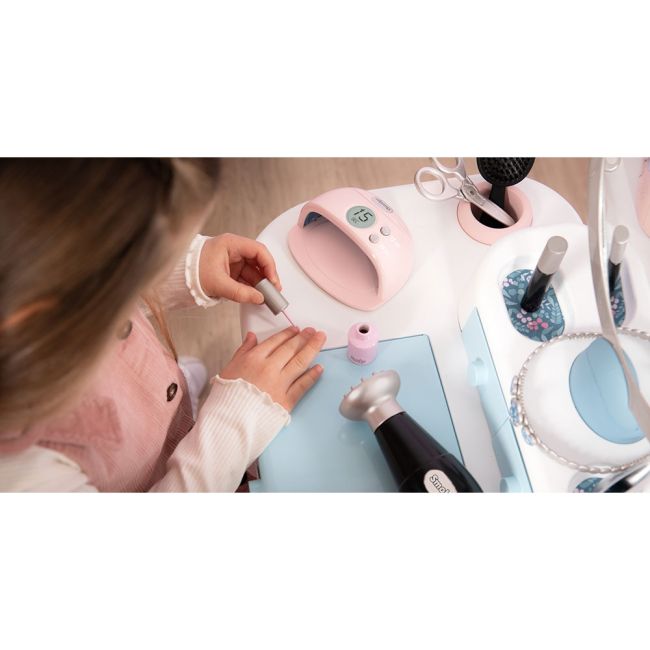 Salon de infrumusetare smoby my beauty center cu accesorii hubs7600320240