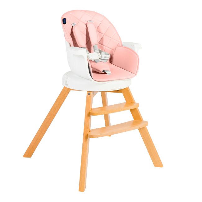 Scaun de masa 3 in 1 Juju Eat&Twist, Roz JUJJU1021-Pink