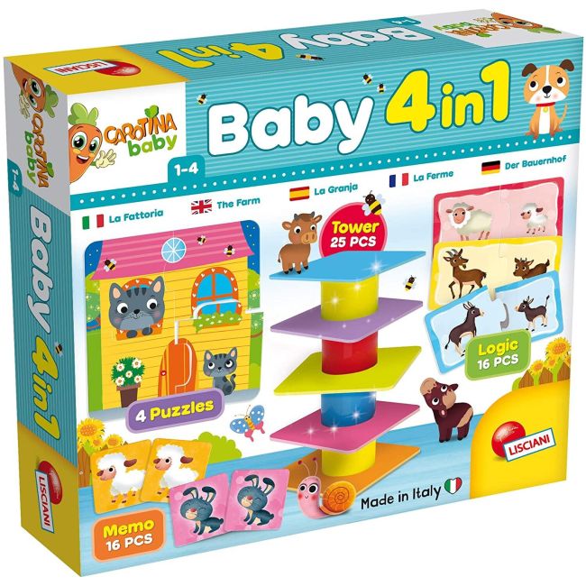 Joc de logica 4 in 1 - animalute jucause