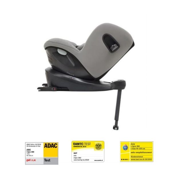 Joie - Scaun auto i-Spin 360° Gray Flannel, nastere - 105 cm BBBC1801KAGFL000