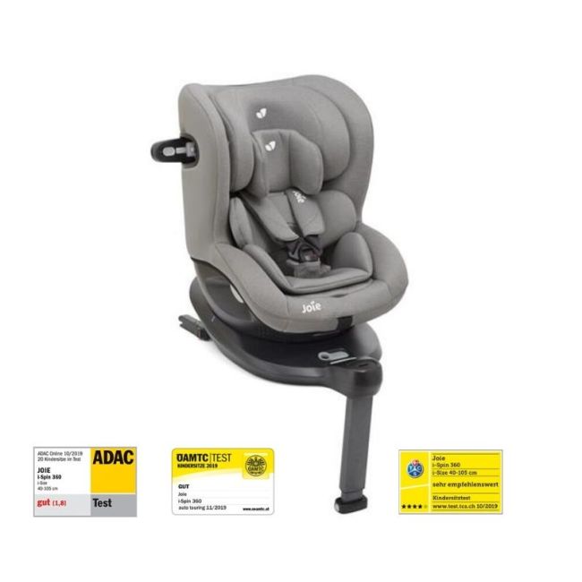 Joie - Scaun auto i-Spin 360° Gray Flannel, nastere - 105 cm BBBC1801KAGFL000