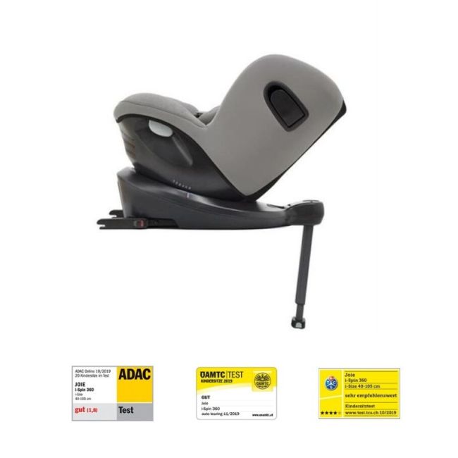 Joie - Scaun auto i-Spin 360° Gray Flannel, nastere - 105 cm BBBC1801KAGFL000
