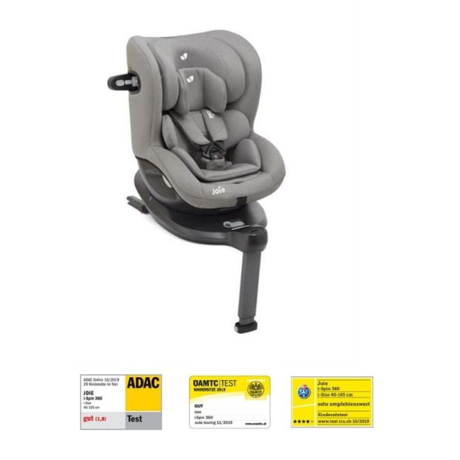Joie - Scaun auto i-Spin 360° Gray Flannel, nastere - 105 cm BBBC1801KAGFL000