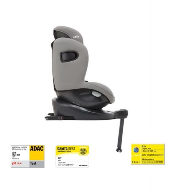 Joie - Scaun auto i-Spin 360° Gray Flannel, nastere - 105 cm BBBC1801KAGFL000