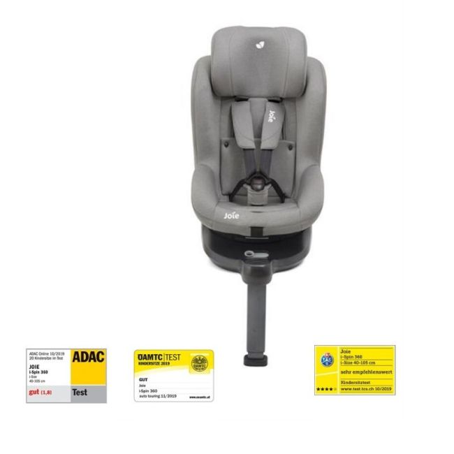 Joie - Scaun auto i-Spin 360° Gray Flannel, nastere - 105 cm BBBC1801KAGFL000