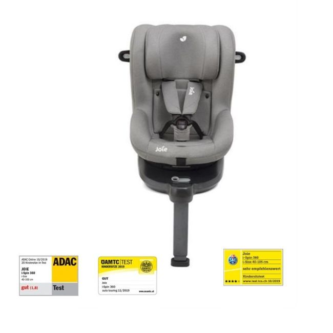 Joie - Scaun auto i-Spin 360° Gray Flannel, nastere - 105 cm BBBC1801KAGFL000