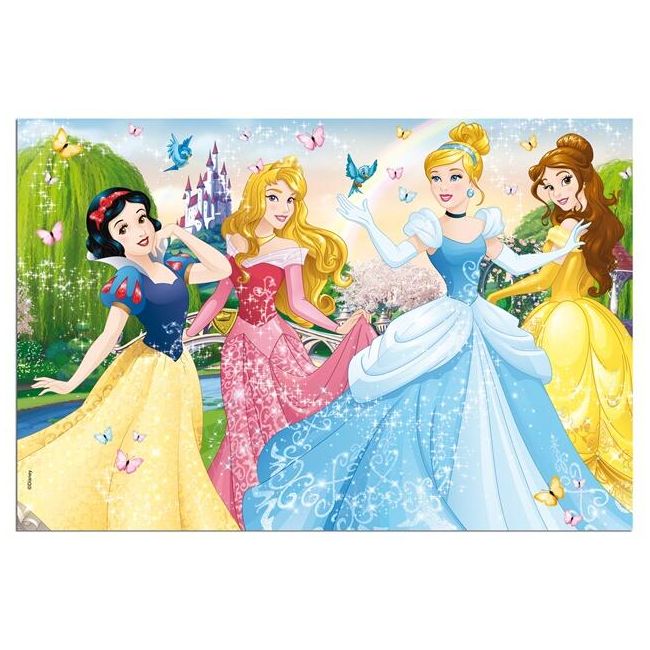 Puzzle de colorat - printese disney (60 piese)