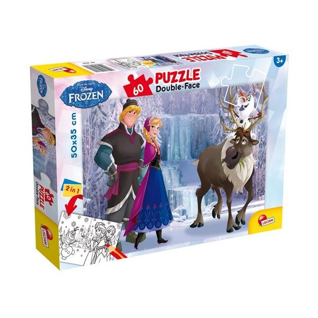 Puzzle de colorat - regatul de gheata (60 piese)