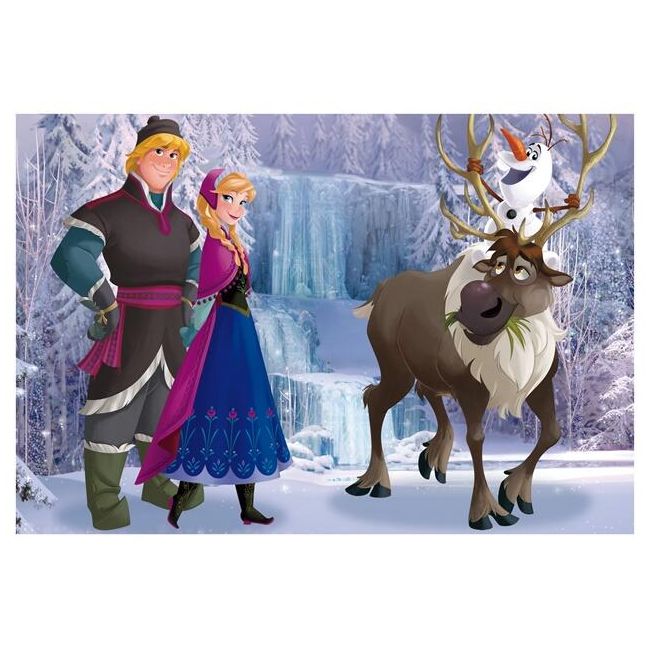 Puzzle de colorat - regatul de gheata (60 piese)