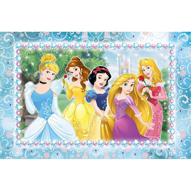 Puzzle de colorat maxi - printese minunate (35 piese)