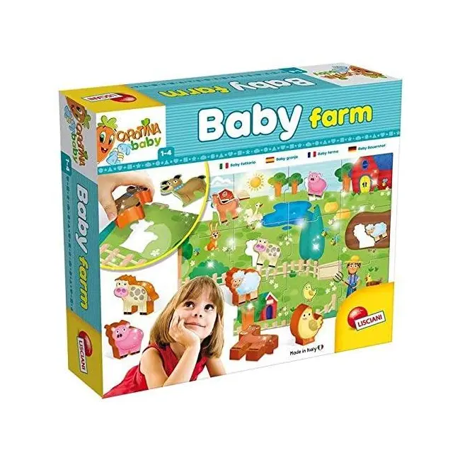 Puzzle de podea - distractie la ferma (12 piese)