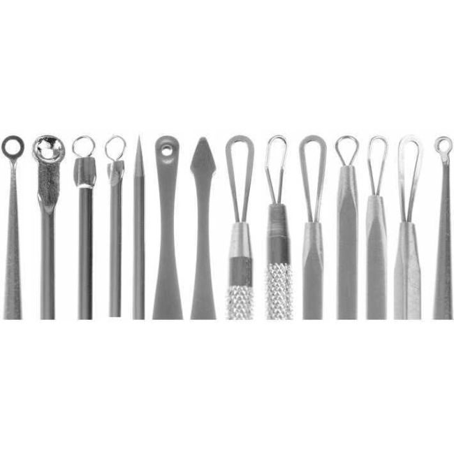 Set  trusa cu 7 pensete profesionale cu 2 capete pentru extractie puncte negre Iso Trade MY45012 BBJMY45012_Initiala