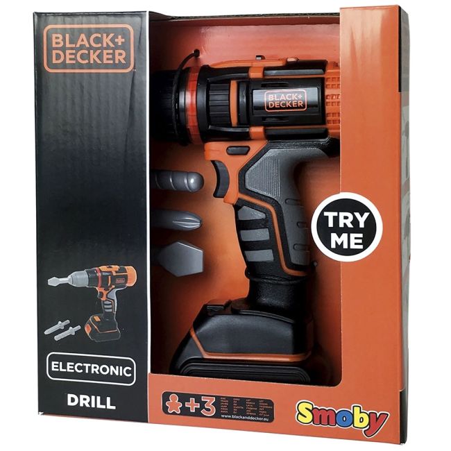 Jucarie smoby bormasina electronica black & decker cu accesorii hubs7600360197