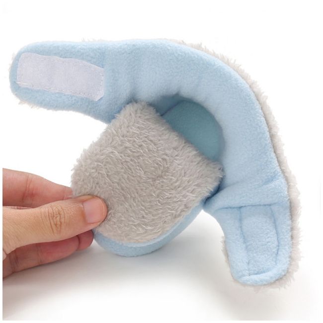 Cizmulite plusate gri cu bleu pentru baietei MBB255-9-sa5