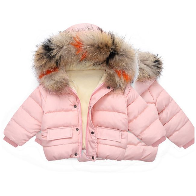 Geaca roz din fas pentru copii (Marime Disponibila: 3 ani) MBLS03-3-SA1