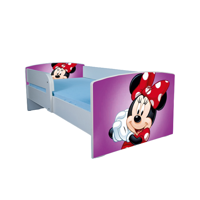 Patut Fete 2-12 Ani Minnie Cu Saltea Inclusa 160x80 Cm, Nu Include Sertar Ptv1868
