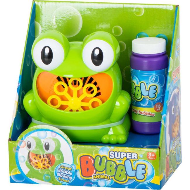 Aparat de facut baloane de sapun, Broscuta Ikonka IK17740 BBJIK17740_Verde