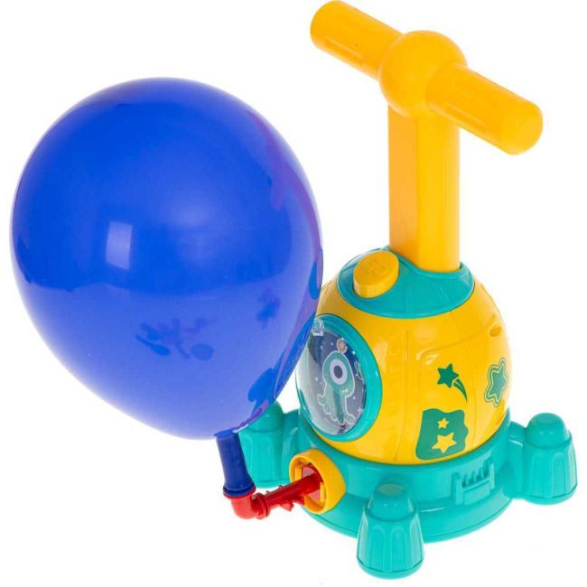 Jucare interactiva Lansator de masini cu balon, Racheta Ikonka IK17746 BBJIK17746_Galben