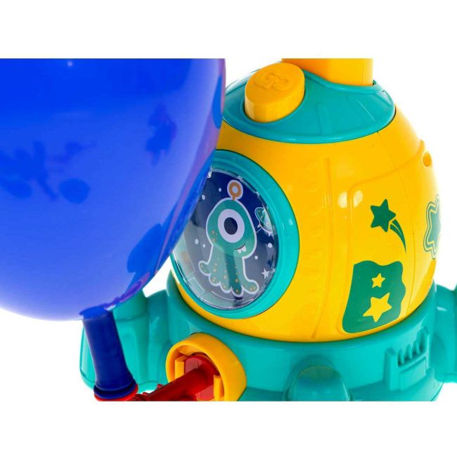Jucare interactiva Lansator de masini cu balon, Racheta Ikonka IK17746 BBJIK17746_Galben
