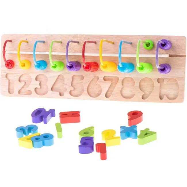Jucarie educativa lemn - Abac Ikonka IK17736 BBJIK17736_Initiala