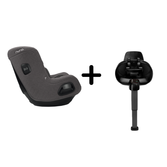 Nuna - Set Scaun auto rotativ i-Size TODL next Granite, 40-105 cm + Baza isofix BASE next i-Size pentru TODL next BBBIF14900ACSGLSET