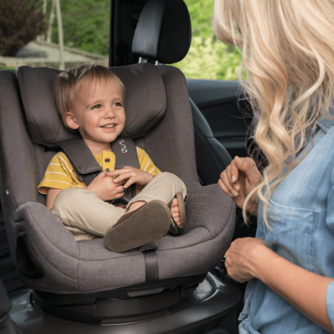 Nuna - Set Scaun auto rotativ i-Size TODL next Granite, 40-105 cm + Baza isofix BASE next i-Size pentru TODL next BBBIF14900ACSGLSET