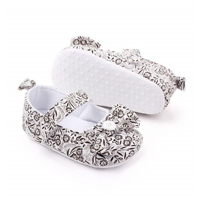 Pantofiori albi cu floricele negre ADd2424-3-p01