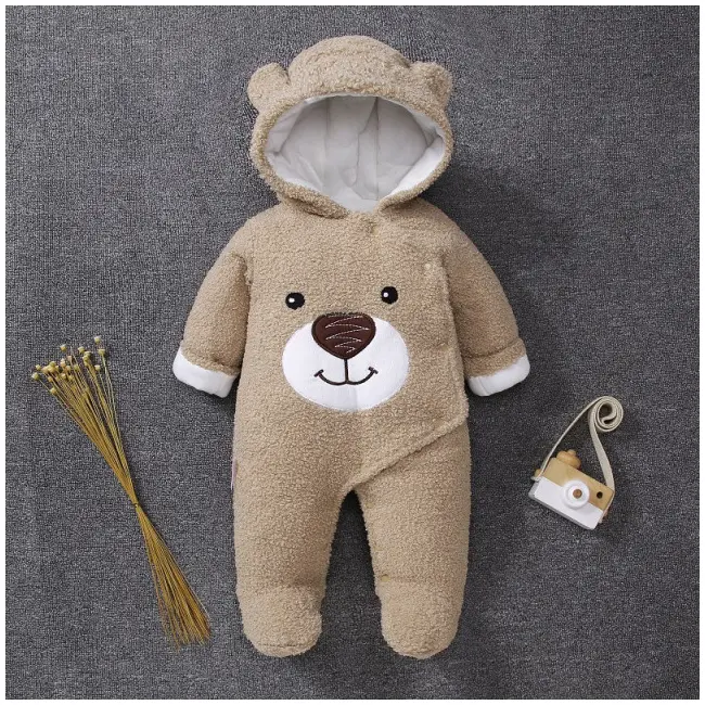 Combinezon plusat crem - Teddy MD059-3-SA4