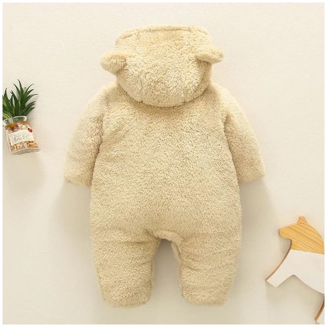 Combinezon plusat crem - Ursulet MD055-2.6-9 luni