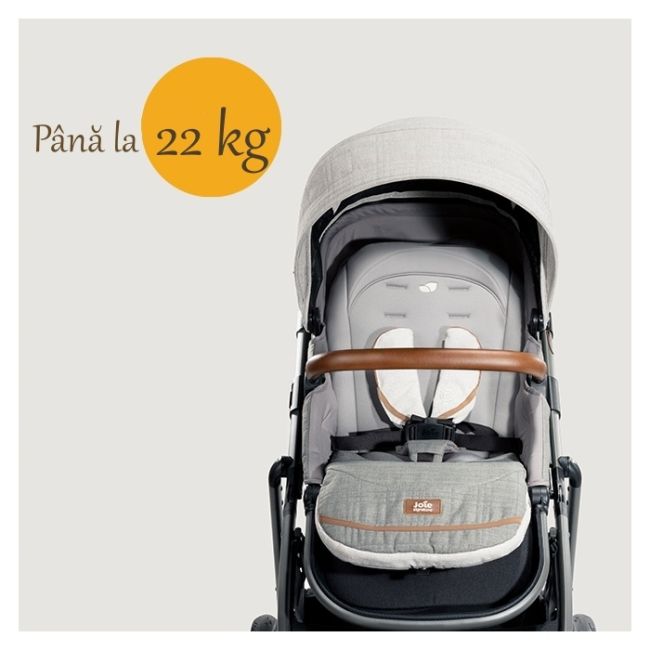 Joie - Carucior multifunctional, reglabil pe inaltime Aeria Signature, Eclipse BBBS1910AAECL000