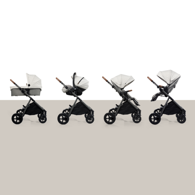 Joie - Carucior multifunctional, reglabil pe inaltime Aeria Signature, Eclipse BBBS1910AAECL000