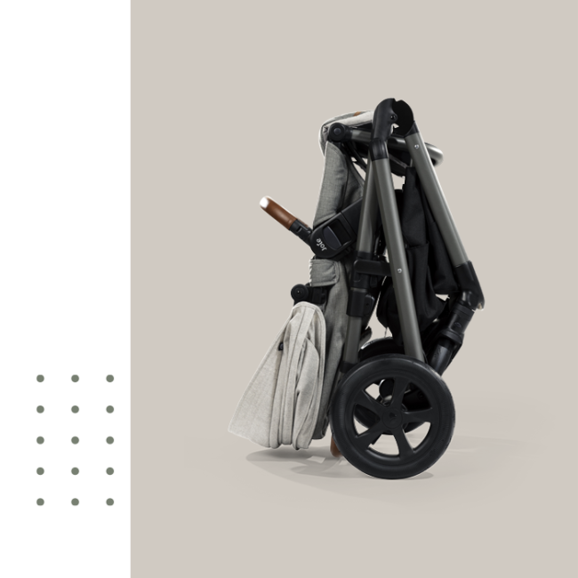 Joie - Carucior multifunctional, reglabil pe inaltime Aeria Signature, Eclipse BBBS1910AAECL000