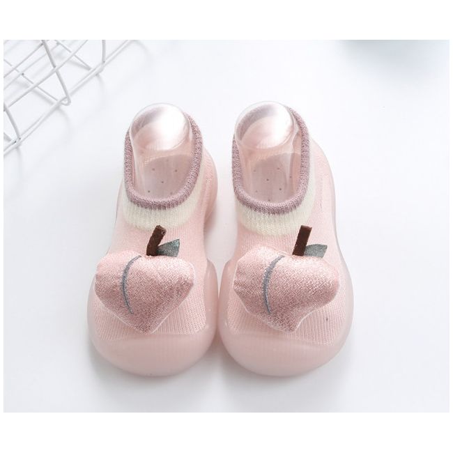 Mocasini roz cu talpa antiderapanta - Fructe delicioase ADdw628-1-mo6
