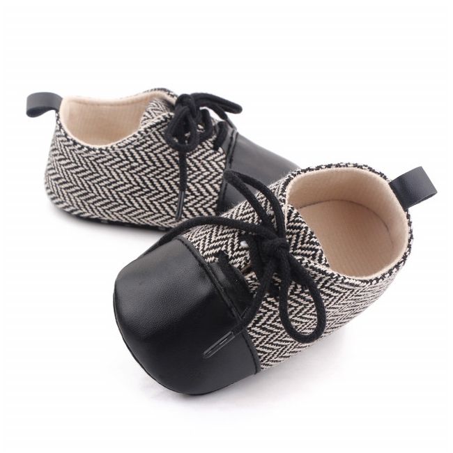 Pantofiori eleganti negru cu alb in zig zag ADd2669-2-p4