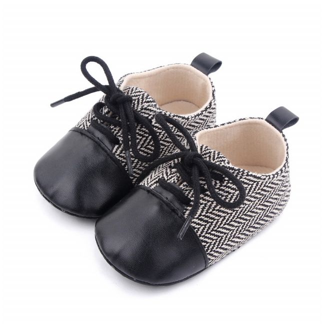 Pantofiori eleganti negru cu alb in zig zag ADd2669-2-p4