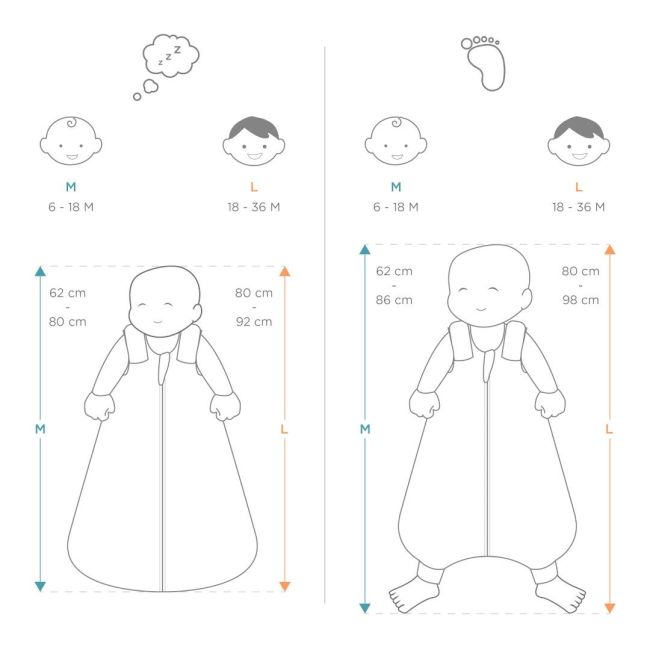 Sac de dormit 2 in 1 sheep 6-18 luni, 2.5 tog tnaslbmdsheep2