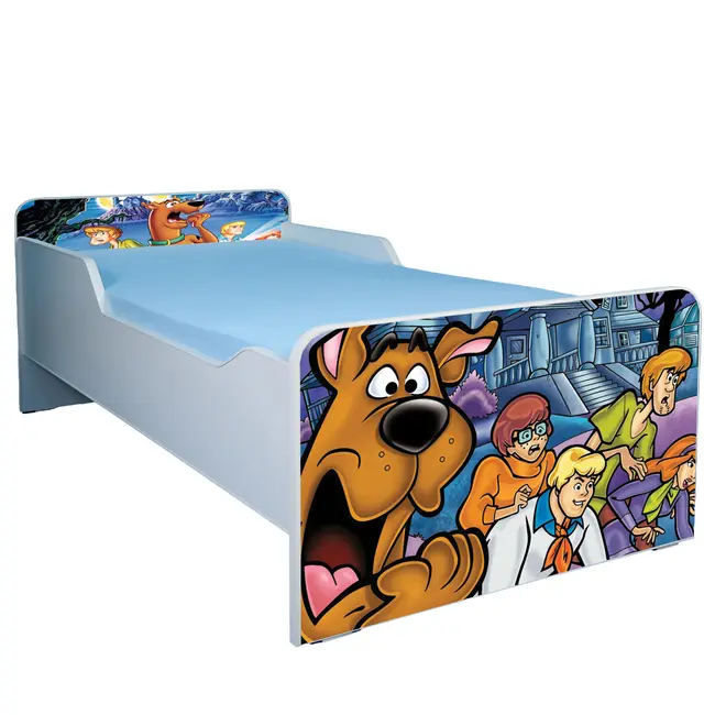 Patut Scooby Doo Pentru Copii 2-8 Ani Cu Sertar Si Saltea SafeNest 140x70 - Ptv1996
