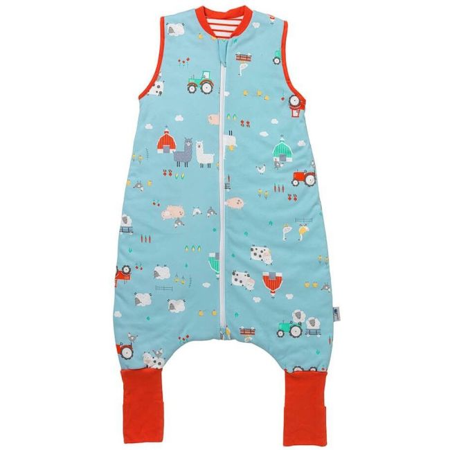 Sac de dormit cu picioruse si talpa antiderapanta Farmyard 110 cm + manseta 1.0 Tog BBXEU974-10FN