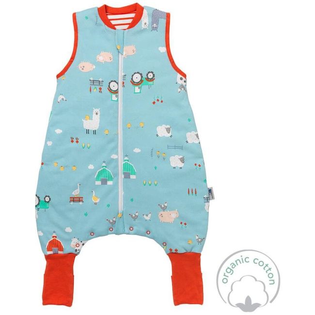 Sac de dormit cu picioruse si talpa antiderapanta Farmyard 70 cm + manseta 1.0 Tog BBXEU970-10FN