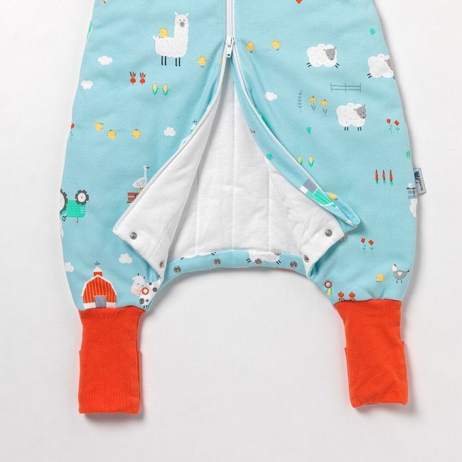 Sac de dormit cu picioruse si talpa antiderapanta Farmyard 70 cm + manseta 1.0 Tog BBXEU970-10FN